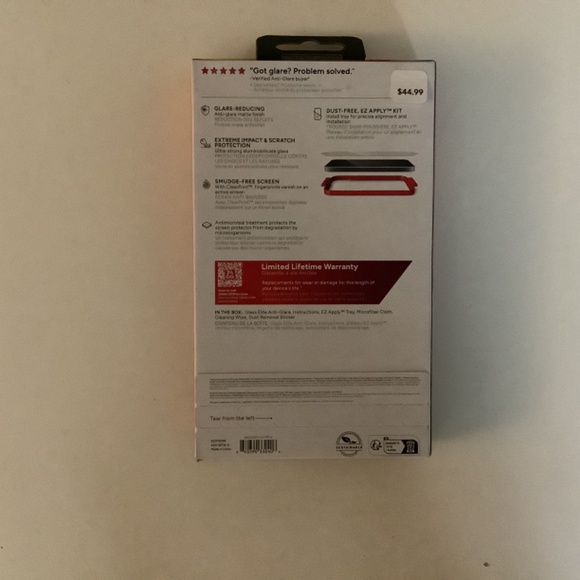 ZAGG Invisible Shield for iPhone 16/15, Glass Elite Anti-Glare, Screen Protector - Picture 2 of 3